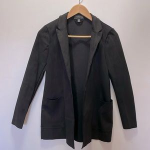 Black Faux Suede Blazer